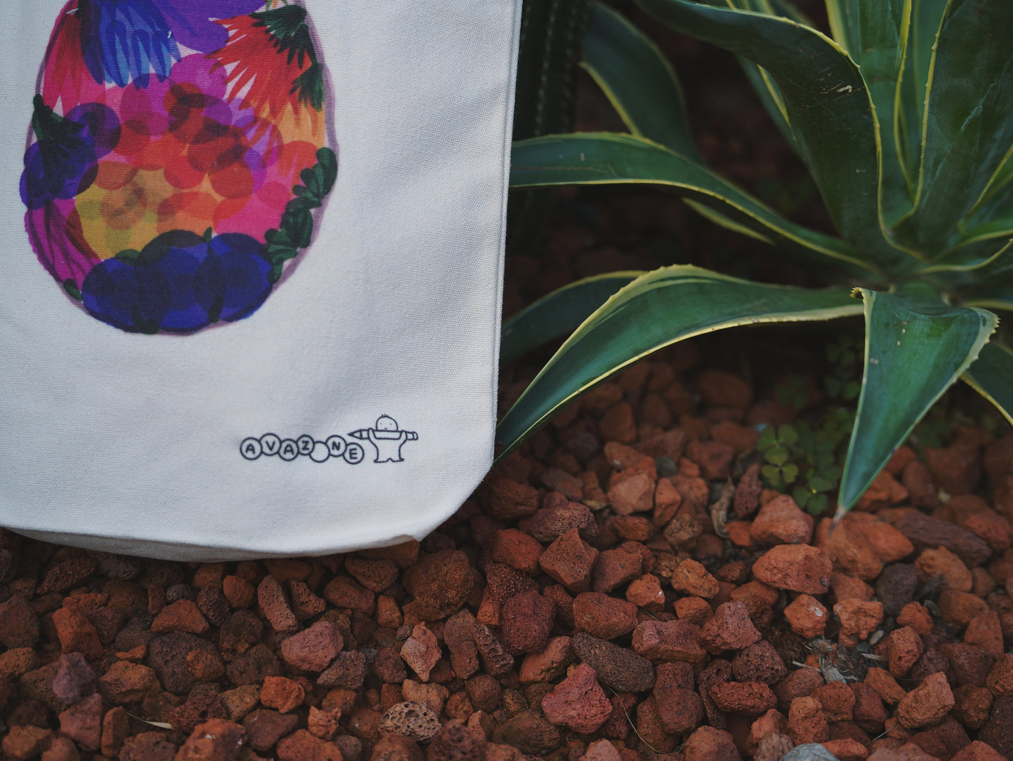 Everyday use Tote Bag with ‘Colourful Egg’ design