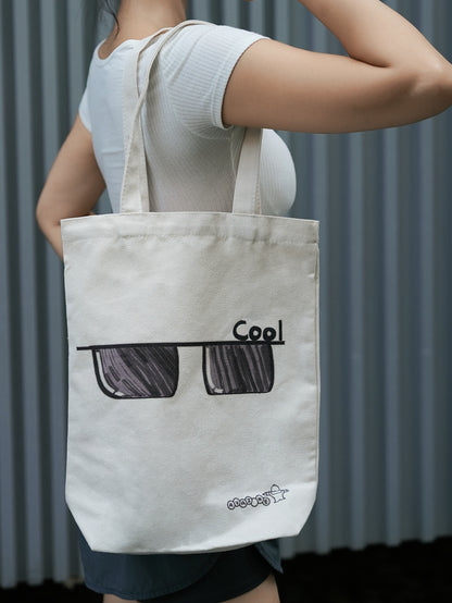 Everyday Canvas Tote Bag “Cool Sunglasses”