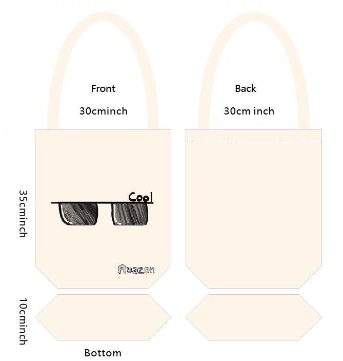 Everyday Canvas Tote Bag “Cool Sunglasses”