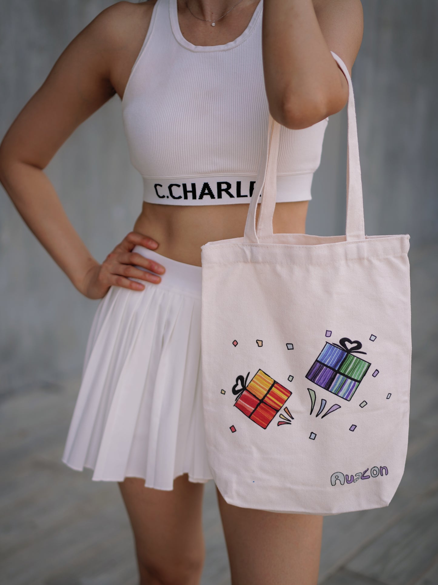 Everyday Canvas Tote Bag “Gift Boxes”