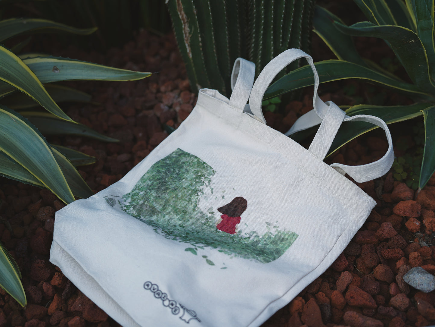 Everyday use Tote Bag with ‘Girl and Tree’ design