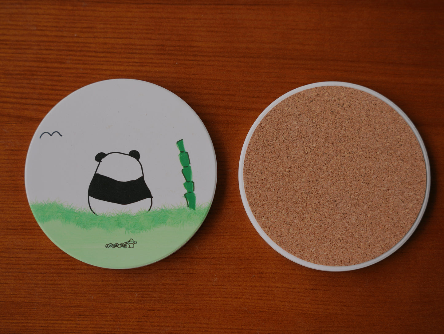 Coaster “Thinking Panda”