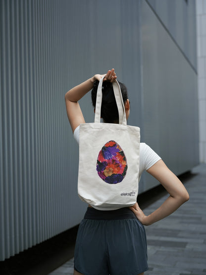 Everyday use Tote Bag with ‘Colourful Egg’ design