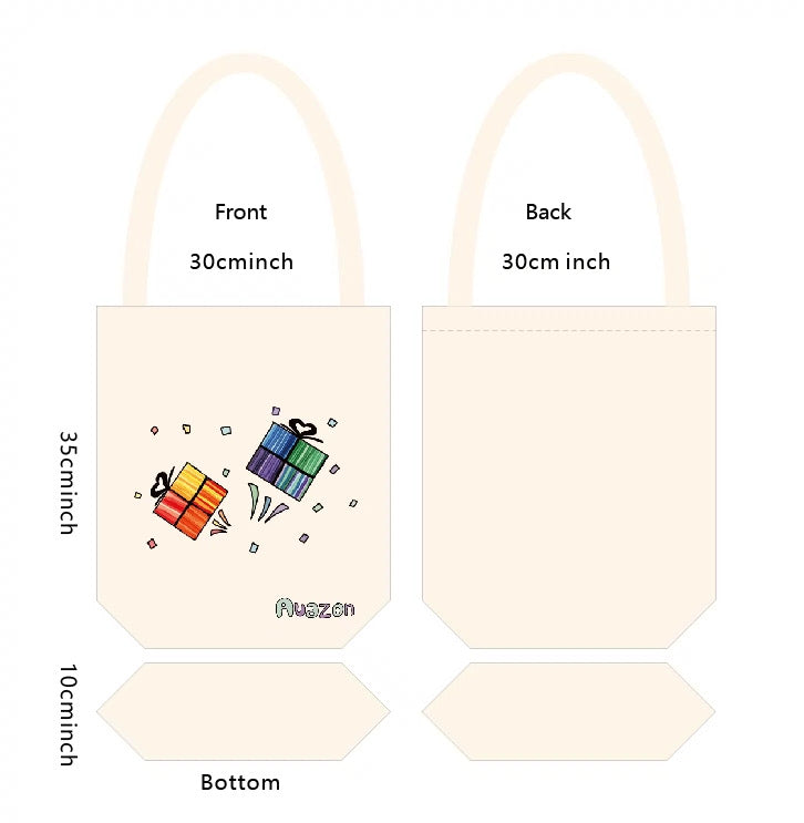 Everyday Canvas Tote Bag “Gift Boxes”