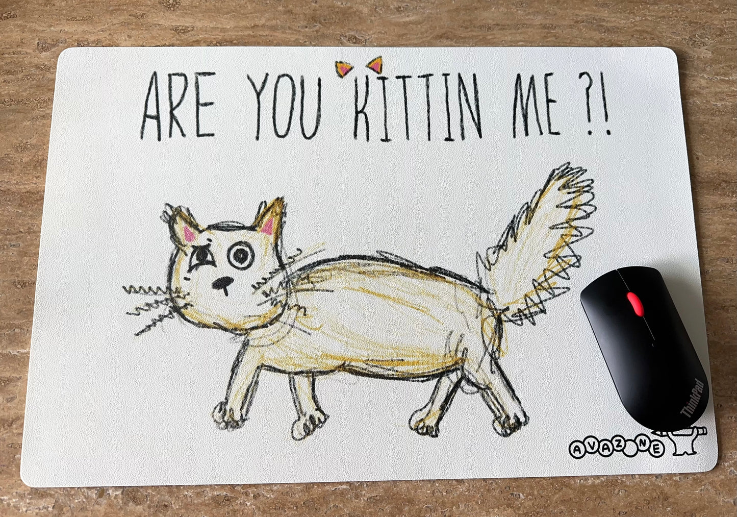 Placemat “Are You Kittin Me?” Designed by Ava