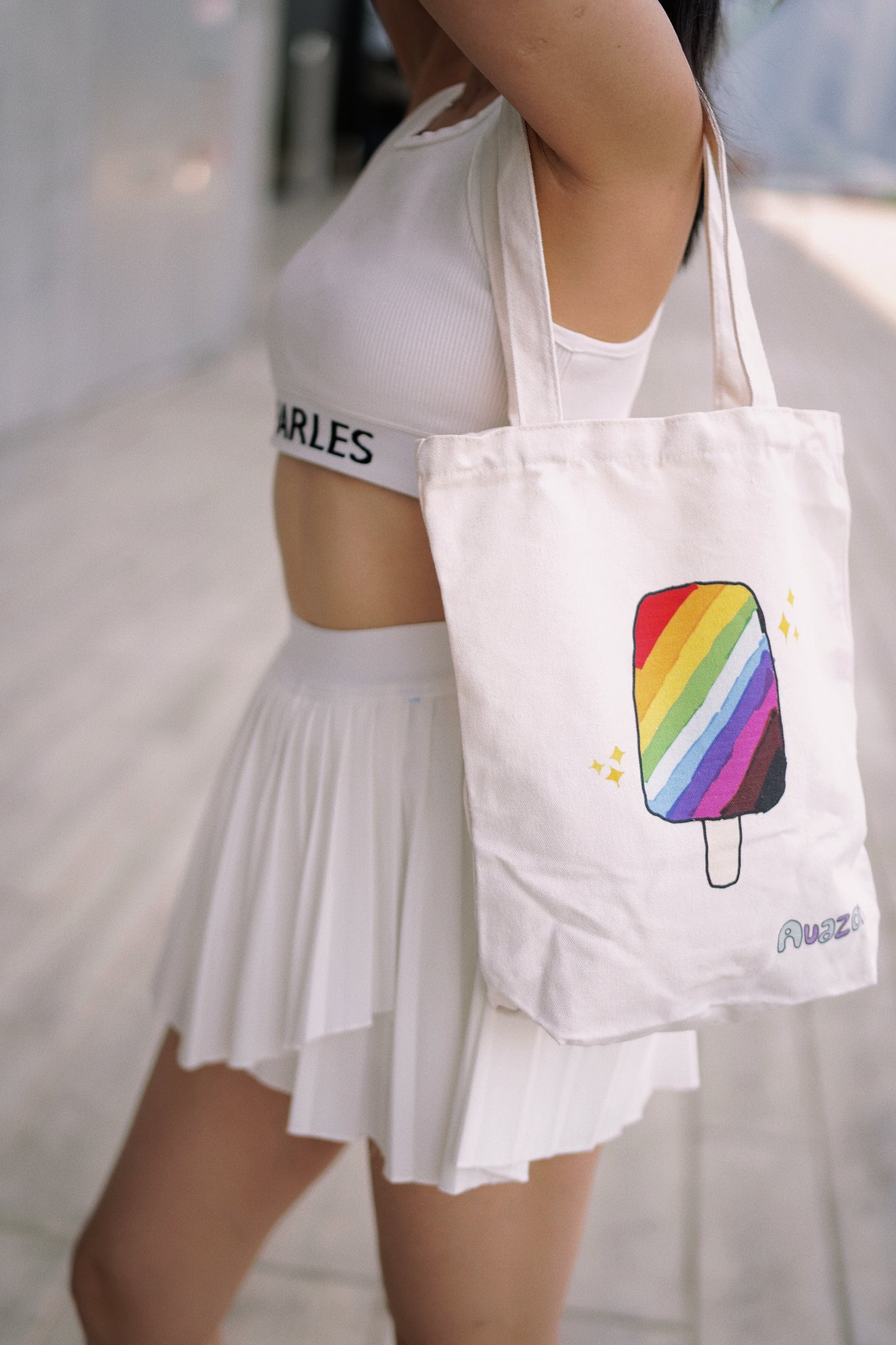 Everyday Canvas Tote Bag “Colourful Popsicle”